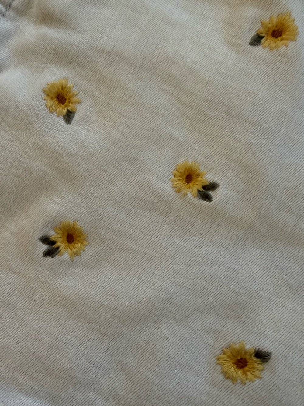 Hollister High-Rise Sunflower Embroidered Denim Shorts White Cutoff Shorts 2000s - Picture 2 of 6